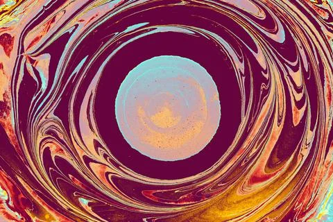 Abstract creative marble pattern with spots. Traditional art of Ebru marbling Illustrazione stock