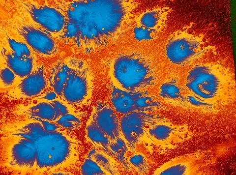 Abstract creative marble pattern with spots. Traditional art of Ebru marbling Illustrazione stock