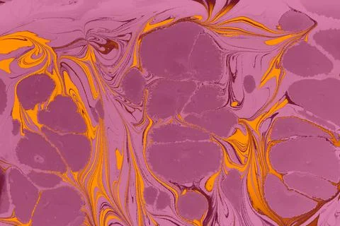 Abstract creative marble pattern with spots. Traditional art of Ebru marbling Stock Illustration