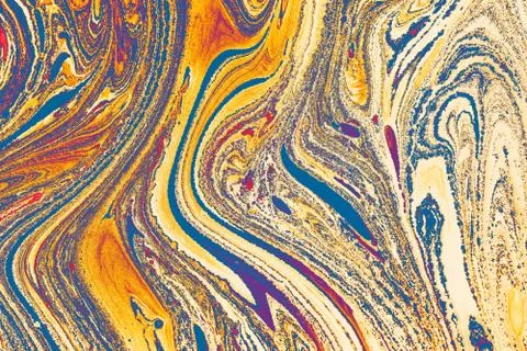 Abstract creative marble pattern texture. Traditional art of Ebru marbling Illustrazione stock