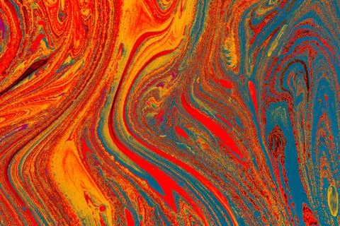 Abstract creative marble pattern texture. Traditional art of Ebru marbling Illustrazione stock