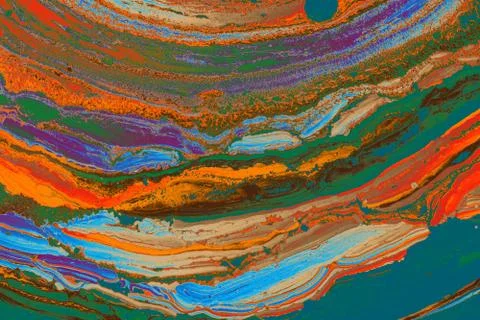 Abstract creative marble pattern texture. Traditional art of Ebru marbling Illustrazione stock