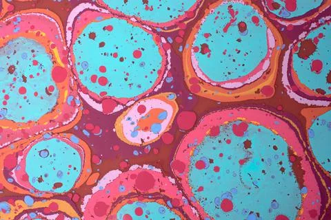 Abstract creative marble pattern texture. Traditional art of Ebru marbling Stock Illustration