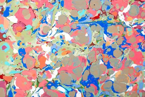 Abstract creative marble pattern texture. Traditional art of Ebru marbling Illustrazione stock