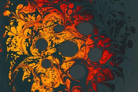 Abstract creative marble pattern texture. Traditional art of Ebru marbling Illustrazione stock