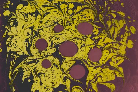 Abstract creative marble pattern texture. Traditional art of Ebru marbling Illustrazione stock