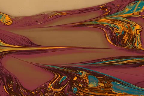 Abstract creative marble pattern texture. Traditional art of Ebru marbling Stock Illustration