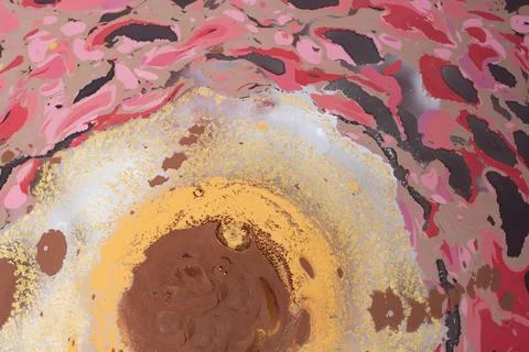 Abstract creative marble pattern texture. Traditional art of Ebru marbling Illustrazione stock