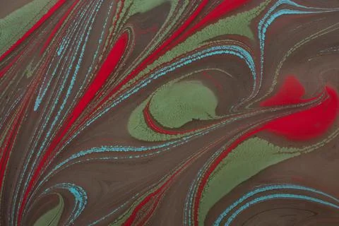 Abstract creative marble pattern texture. Traditional art of Ebru marbling Stock Illustration