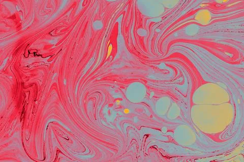 Abstract creative marble pattern texture. Traditional art of Ebru marbling Illustrazione stock