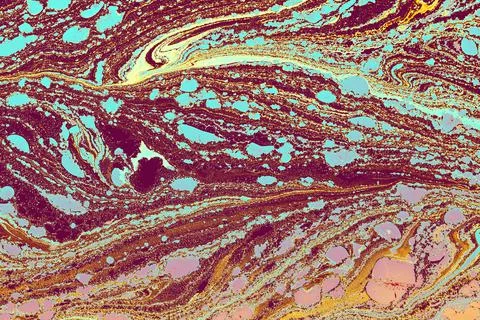 Abstract creative marble pattern texture. Traditional art of Ebru marbling Stock Illustration