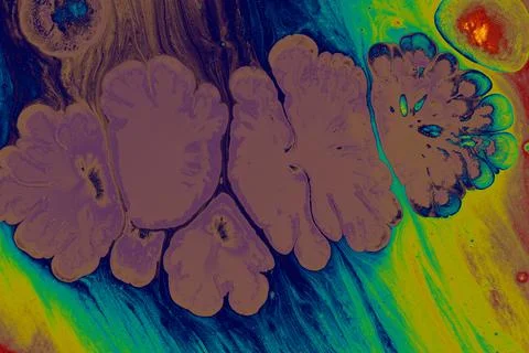 Abstract creative marble pattern texture. Traditional art of Ebru marbling Stock Illustration