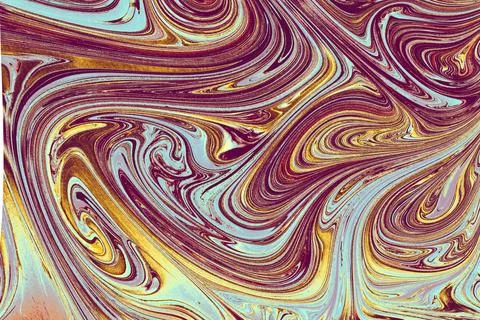 Abstract creative marble pattern texture. Traditional art of Ebru marbling Stock Illustration