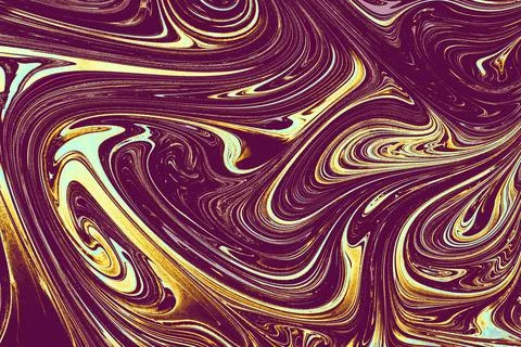 Abstract creative marble pattern texture. Traditional art of Ebru marbling Stock Illustration