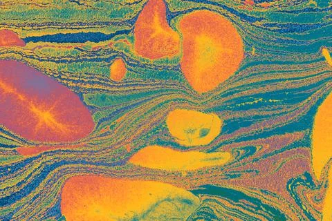 Abstract creative marble pattern texture. Traditional art of Ebru marbling Stock Illustration