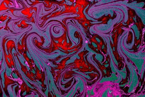 Abstract creative marble pattern texture. Traditional art of Ebru marbling Stock Illustration