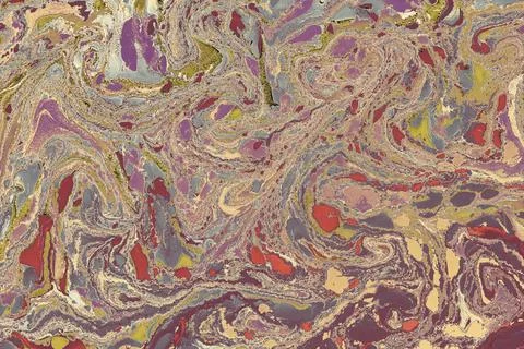 Abstract creative marble pattern texture. Traditional art of Ebru marbling Stock Illustration