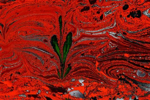 Abstract creative marble pattern texture. Traditional art of Ebru marbling Stock Illustration