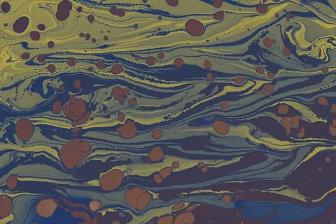 Abstract creative marble pattern texture. Traditional art of Ebru marbling Stock Illustration