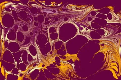 Abstract creative marble pattern texture. Traditional art of Ebru marbling Stock Illustration
