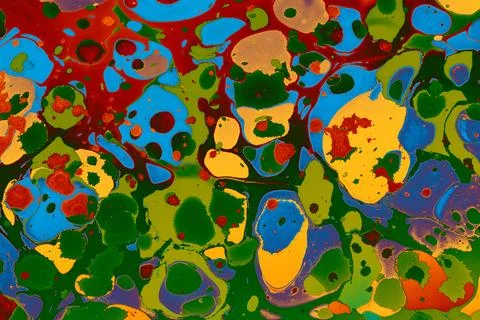 Abstract creative marble pattern texture. Traditional art of Ebru marbling Stock Illustration