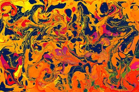 Abstract creative marble pattern texture. Traditional art of Ebr Stock Illustration