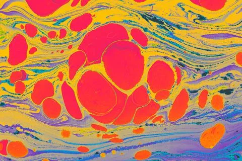 Abstract creative marble pattern texture. Traditional art of Ebru marbling Stock Illustration