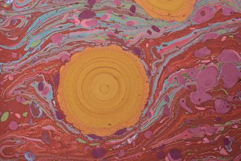 Abstract creative marble pattern texture. Traditional art of Ebru marbling Stock Illustration