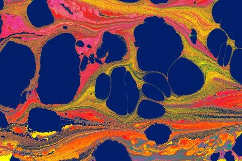 Abstract creative marble pattern texture. Traditional art of Ebru marbling Stock Illustration