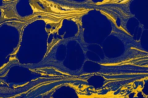 Abstract creative marble pattern texture. Traditional art of Ebru marbling Stock Illustration