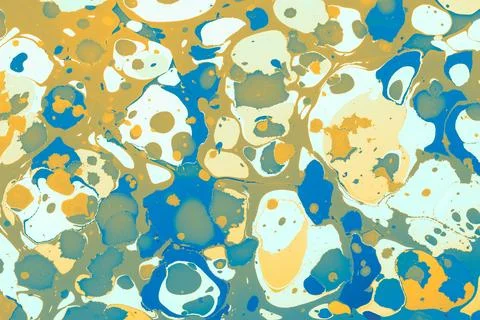 Abstract creative marble pattern texture. Traditional art of Ebru marbling Stock Illustration
