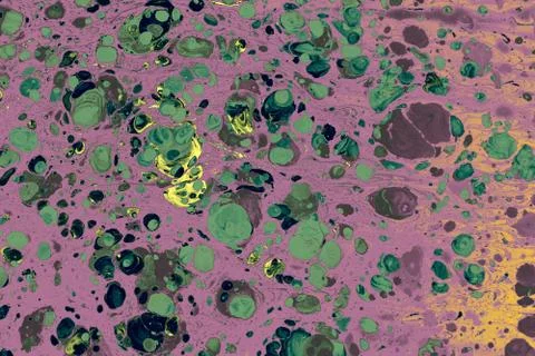 Abstract creative marble pattern texture. Traditional art of Ebru marbling Stock Photos