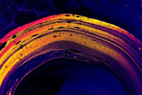 Abstract creative marble pattern texture. Traditional art of Ebru marbling Stock Photos