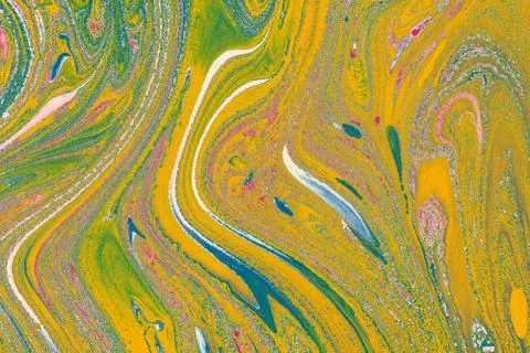 Abstract creative marble pattern texture. Traditional art of Ebru marbling Stock Photos