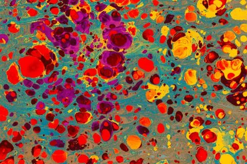 Abstract creative marble pattern texture. Traditional art of Ebru marbling Stock Photos