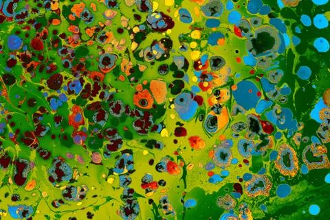 Abstract creative marble pattern texture. Traditional art of Ebru marbling Stock Photos