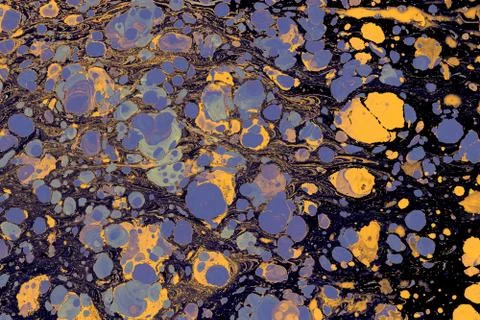 Abstract creative marble pattern texture. Traditional art of Ebru marbling Stock Photos