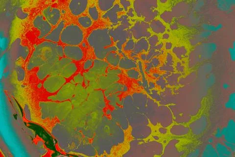 Abstract creative marble pattern texture. Traditional art of Ebru marbling Stock Photos