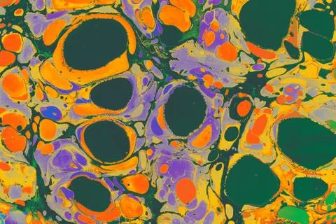 Abstract creative marble pattern texture. Traditional art of Ebru marbling Stock Photos