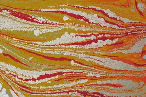 Abstract creative marble pattern texture. Traditional art of Ebru marbling. Stock Photos