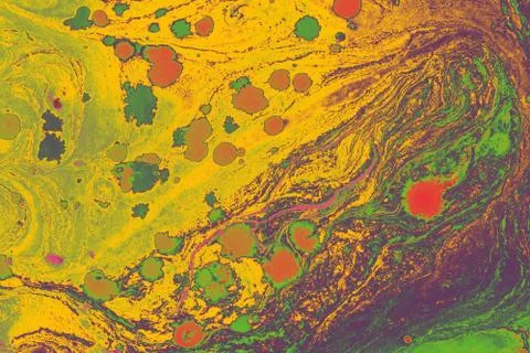 Abstract creative marble pattern texture. Traditional art of Ebru marbling. Stock Photos