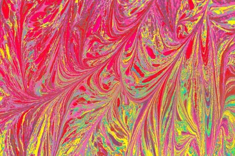 Abstract creative marble pattern texture. Traditional art of Ebru marbling. Stock Photos