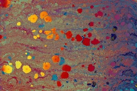 Abstract creative marble pattern texture. Traditional art of Ebru marbling. Stock Photos