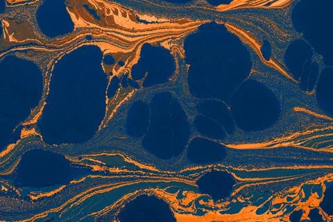 Abstract creative marble pattern texture. Traditional art of Ebru marbling Stock Photos