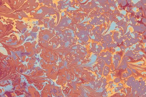 Abstract creative marble pattern texture. Traditional art of Ebru marbling Stock Photos
