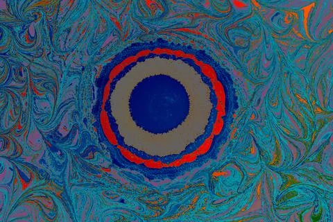 Abstract creative marble pattern texture. Traditional art of Ebru marbling Stock Photos