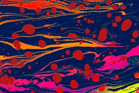 Abstract creative marble pattern texture. Traditional art of Ebr Stock Photos