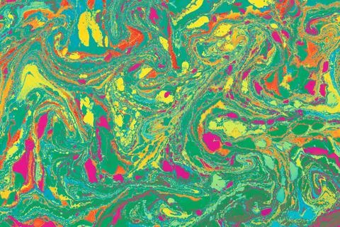 Abstract creative marble pattern texture. Traditional art of Ebru marbling Stock Photos