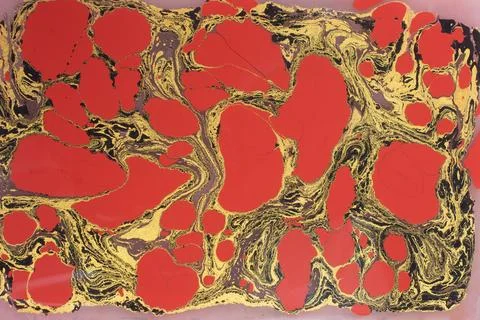 Abstract creative marble pattern texture. Traditional art of Ebru marbling Stock Photos