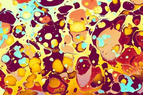 Abstract creative marble pattern texture. Traditional art of Ebru marbling Stock Photos